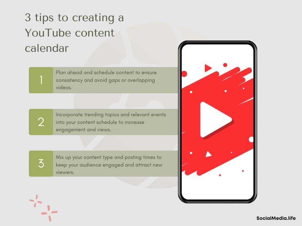 3 tips to creating a YouTube content calendar